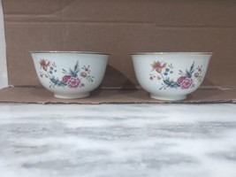 Avon American Heirloom Bowl Independence Day Dragonfly and Flowers, Set Of Two - £19.46 GBP