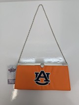 Game Day Outfitters Auburn University Orange Clutch Purse with Chain 4&quot;X... - £15.88 GBP