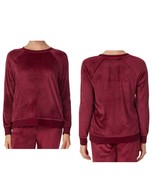 Secret Treasures Women&#39;s Red Soft Velour Long Sleeve Crew-Neck Top SZ Small - $10.38