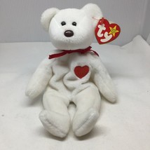 Ty Beanie Baby Valentino Bear Heart Plush Stuffed Animal W Tag February 14 1994 - £15.97 GBP