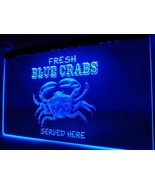 Blue Crabs Restaurant Seafood Led Neon Sign Hang Signs Wall Decor, Bar, ... - £20.77 GBP+