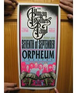 Allman Brothers Poster Seventh Of September Silk Screen Signed The - $247.06 CAD