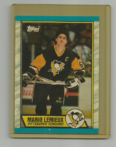 Mario Lemieux (Pittsburgh Penguins) 1989-90 Topps Error Hockey Card #1 - £7.56 GBP