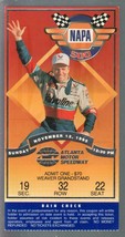 Atlanta Motor Speedway NASCAR NAPA 500 Ticket Stub 11/12/1995-VF - £26.71 GBP