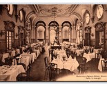 Montreux-Palace Hotel Ristorante Interno Svizzera Unp DB Cartolina Y11 - $5.63