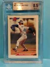 1992 Bowman Baseball Pedro Martinez Rookie Card #82 - BGS NM-MT+ 8.5 MLB HOF - £31.59 GBP