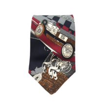 Viaggio Vintage Car Bicycle 100% Silk Mens USA Tie Accessory Work Shirt Collect - £11.99 GBP