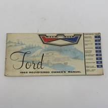 1965 Ford Registered Owner&#39;s Manual Original 3692-65 Second Printing Feb... - £6.30 GBP
