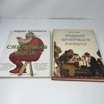 Lot Of 2: Norman Rockwell&#39;s Christmas Book And America 1977 1976 - £14.32 GBP