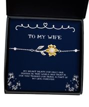 Inspirational Wife, My Heart Beats for only one Person in This World and That is - £39.07 GBP