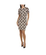 Trina Turk Women's Zap Neutral Black Geometric Print A-Line Mini Dress - Size S - $90.88