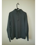 LL Bean Mens L 1/4 zip Sweater Gray  - $24.89 CAD