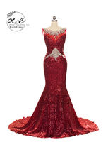 KaliDani Women&#39;s Sequin Mermaid Floor-Length Evening Dresses Prom dress ... - £277.95 GBP