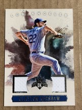 2017 Diamond Kings Clayton Kershaw Dual Game Used Jersey Dodgers - £18.40 GBP