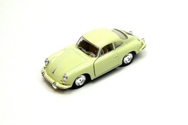 5&quot; Kinsmart Porsche 356 B Carrera 2 Diecast Model Toy Car 1:32 Cream - £14.07 GBP