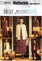 2003 Misses' COORDINATES Butterick Pattern 3834-b Sz 8-10-12 - UNCUT - $12.00