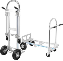 Aluminum Hand Truck Heavy Duty 1000Lbs Convertible Folding Dolly Platfor... - £171.99 GBP