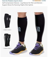 Modetro Sports Calf Compression Sleeves Relieves Shin Splints  Size Medium - $270.28 MXN