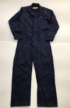 Red Kap Men Button Front Cotton Coverall CC16 Navy Blue 38 Regular - $31.87