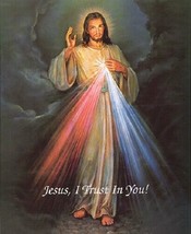 Jesus, Divine Mercy &quot;I trust in You&quot;,  8x10 inch Framing Print Poster - £10.31 GBP