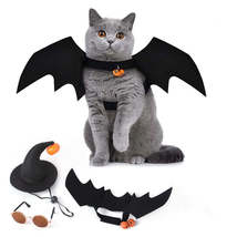 Halloween Bat Wings, Hat, Cloak for Cats &amp; Dogs - £4.01 GBP+