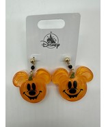 Disney Parks Pumpkin Mickey Mouse Halloween Dangle Earrings NWT 2025 - $651.16 MXN