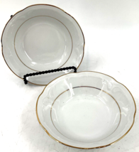 Southington by Baum Golden Rhapsody Dessert Fruit Sauce Bowl Set of 2 5 3/8&quot; EUC - £10.35 GBP