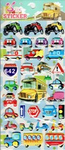 3D Car Train Bus Signs Traffic Kindergarten Sticker Size 19x10 cm/7.5x4 ... - $4.99