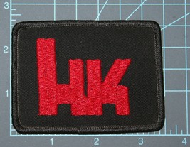 HECKLER &amp; KOCH Firearms Logo Embroidered Uniform/Hat Patch HK Guns Rifles - £7.77 GBP