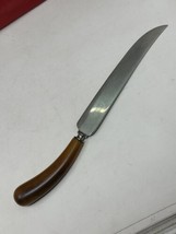 Bakelite Handle 13&quot; VTG Universal Resistain Stainless Steel Knife Caramel - £11.44 GBP