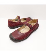 Keen Shoes Womens 9 Mary Jane Flats Comfort 53011-APBU Maroon Leather Bu... - $44.99