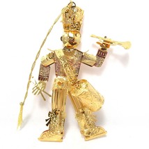 2004 Toy Soldier Danbury Mint Christmas Ornament Gold Plated Marching Band - £39.12 GBP