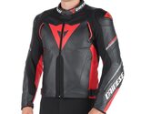 Dainese Super Speed D1 Leather Jacket in Black and Red Colorway - $299.00