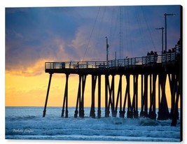 The Pier At Pismo Beach California Barbara Snyder Seascape Sunset 24 Note Cards - £51.37 GBP