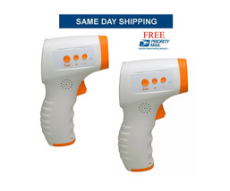2 - Digital Non Contact Infrared Forehead Thermometers IR Handheld Fever Alarm - £65.48 GBP