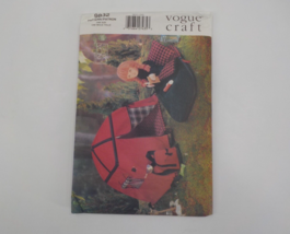 VOGUE CRAFT PATTERN #9832 18&quot; CAMPING SET TENT KNAPSACK SLEEPING BAG UNC... - £13.91 GBP