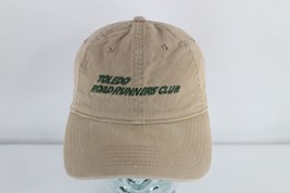 Vintage 90s Spell Out Ohio Toledo Road Runners Club Cotton Dad Hat Cap Brown - £15.88 GBP