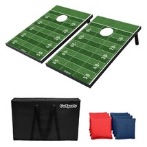 GoSports Football Cornhole Set | Customize With Your Team&#39;s Decals | Includes 2  - £103.26 GBP
