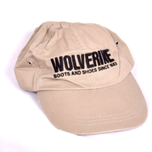Wolverine Boots &amp; Shoes Baseball Hat Adjustable Tan &amp; Black Vintage - £11.28 GBP