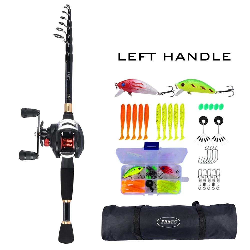 Fishing Rod Reel Lure Set Fishing Combos Fishing Rod with Baitcasting Fishing Re - $58.12