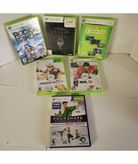 Lot of 6 Xbox 360 Games Rockband 2 Arcade Skyrim Your Shape Fit NHL 10 M... - $369.23 MXN