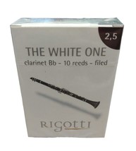 Rigotti The White One Bb Clarinet Reeds - Strength 2.5 - Box of 10 - $32.95