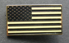 USA SUBDUED NIGHT OPS LAPEL PIN RECTANGLE FLAG PATRIOTIC BADGE 1.1 INCHES - $5.64