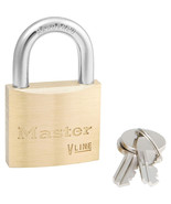 BRASS Padlock Keyed Alike key Corrosion Resistant 1 1/2&quot; wide Master Loc... - $428.23 MXN