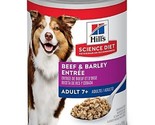 Hill&#39;s Science Diet Adult 7+ Beef and Barley Chunks Wet Dog Food, 1 Can,... - £9.88 GBP