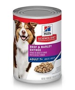 Hill&#39;s Science Diet Adult 7+ Beef and Barley Chunks Wet Dog Food, 1 Can,... - £9.88 GBP