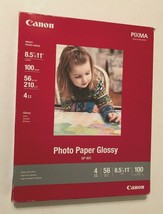 Canon GP-601 Pixma Photo Paper Glossy 8.5x11 50 Sheets New - $10.88