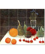Jean-Jacques Rousseau Fruit Vegetables Painting Ceramic Tile Mural BTZ23105 - $273.54 CAD+