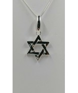 Star of David Pendant and Chain, Sterling Silver - $48.95