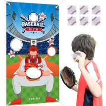 Baseball Toss Games With 6 Baseball Bean For Indoor And Outdoor Bean B - £19.11 GBP